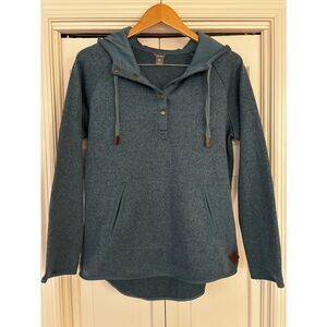 Eddie Bauer Teal Green Hoodie Sweater Pullover